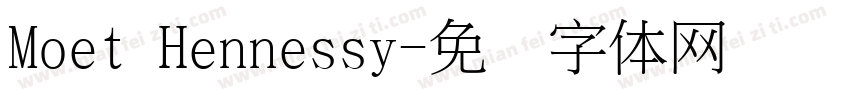 Moet Hennessy字体转换